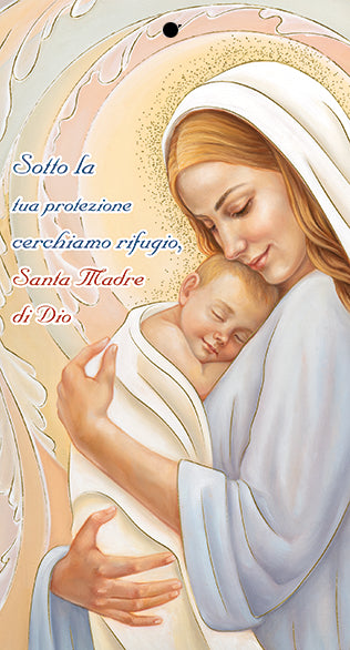Cartoncino Benedizione Madonna con Bambino 100 Pezzi
