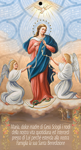 Cartoncino Benedizione Madonna dei Nodi 100 Pezzi