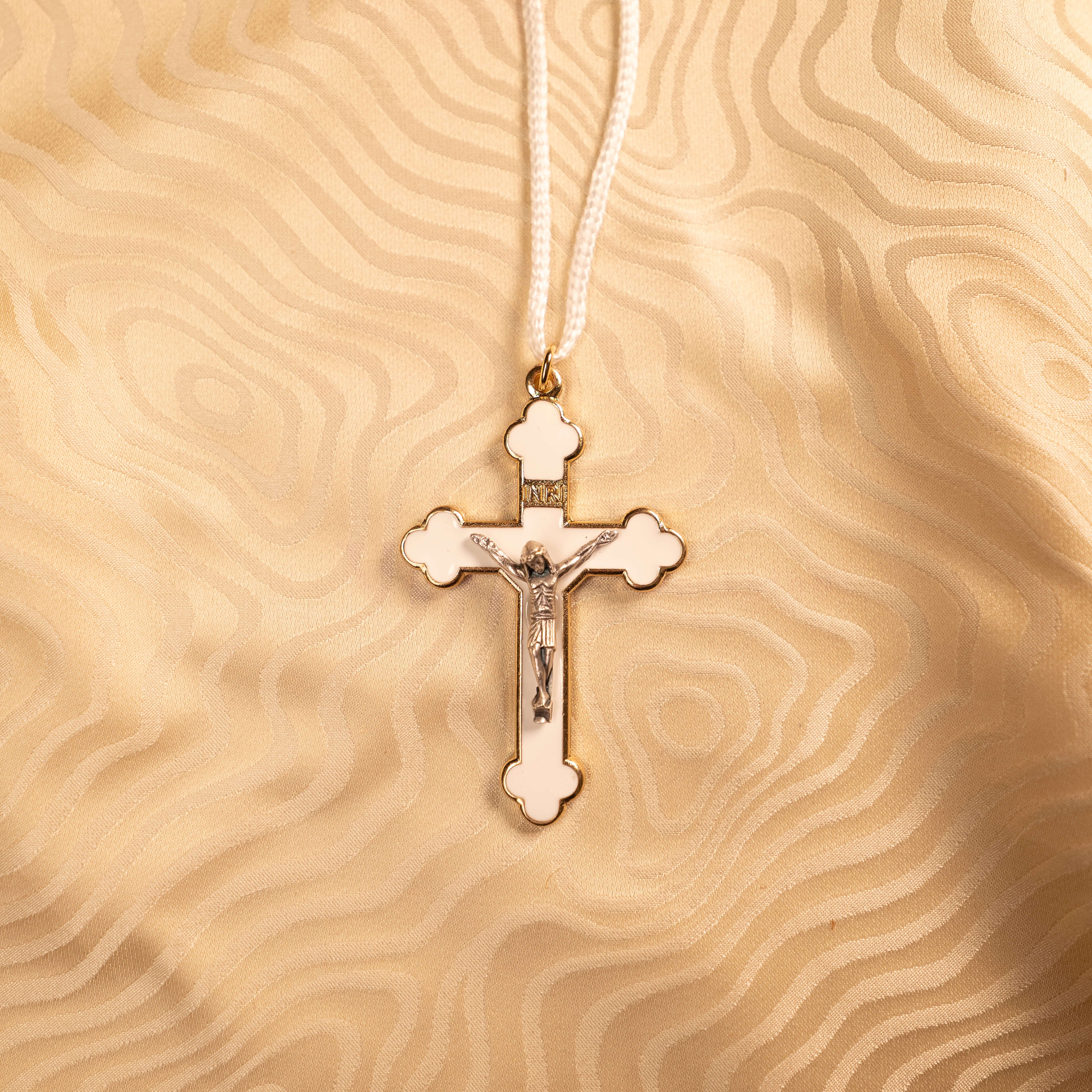 Croce Oro Cristo in Argento Prima Comunione
