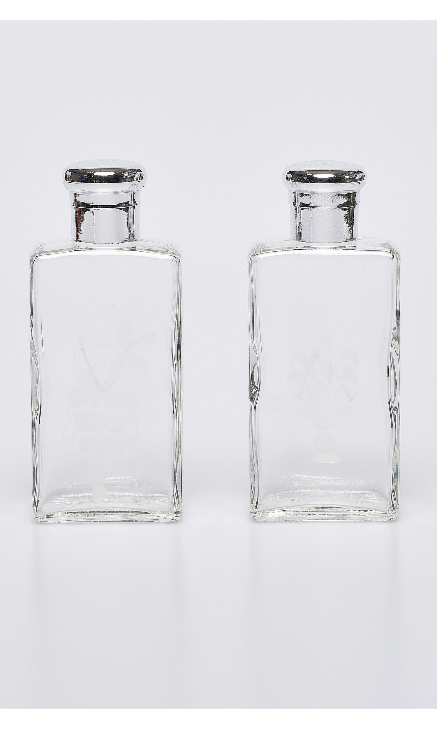 Bottiglie acqua e vino in cristallo decorato- Vebi Confezioni